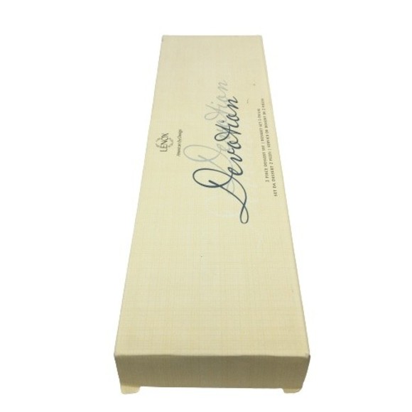 Lenox Devotion 2 Piece Dessert Set Cake Knife & Server Silverplate 825522 Silver - Picture 12 of 12